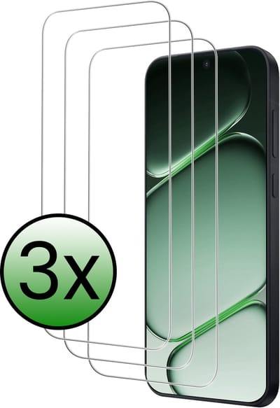 Screenprotector - 3 Stuks Geschikt voor OnePlus 15R - Extra Sterk - Beschermglas - Gehard Glas - Tempered Glass - Screen Protector