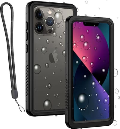 Geschikt voor iPhone 13 Pro Hoesje - Screenprotector - Waterdicht Telefoonhoesje - iP68 - Waterproof - Koord