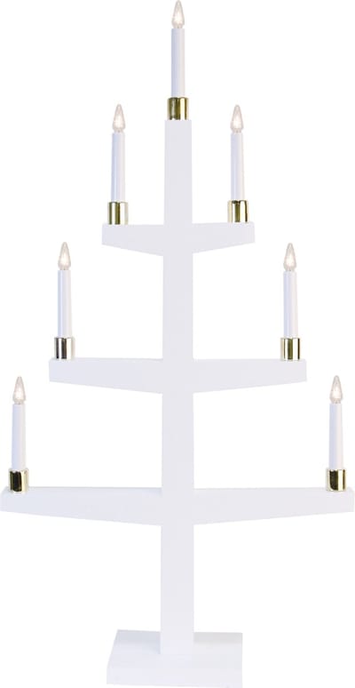 Star Trading LED-kandelaar 'Halla', zevenarmig, wit, 90cm