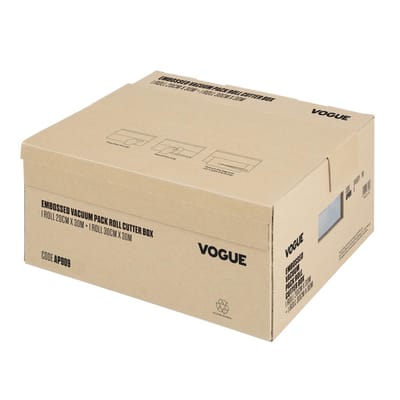 Vogue Vacuümverpakkingsrol met Snijdoos (reliëf) 200 mm en 300 mm Dubbelverpakking - AP909