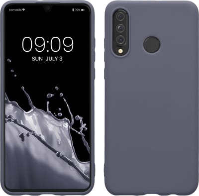 kwmobile telefoonhoesje geschikt voor Huawei P30 Lite - Hoesje voor smartphone - Back cover in blauwgrijs
