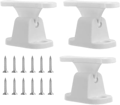 Set van 3 kunststof deurstoppers voor campers en caravans, ideaal als deurblok en deurhouder, 60 mm