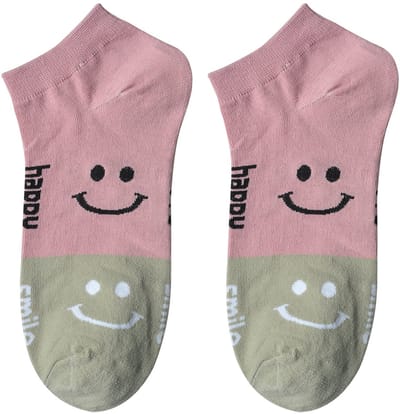 Clayre & Eef Grappige Sokken one size Roze Polyester smile