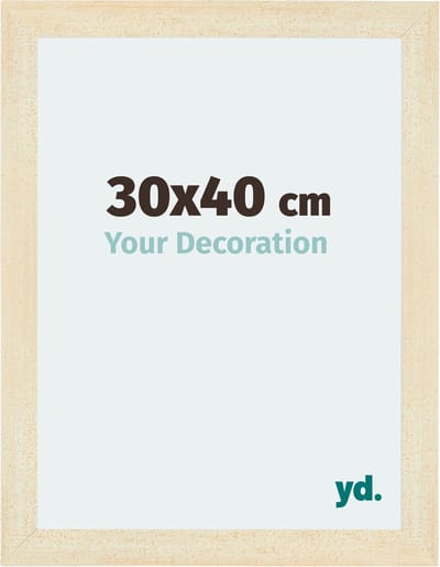 Your Decoration - Fotolijst 30x40 cm - MDF - Zand Geveegd - Mura