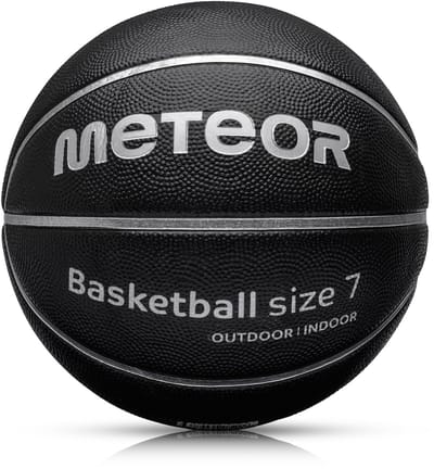Meteor Cellular 7 - Basketbal - voor het spelen van basketbal - Sportuitrusting - Zwart / Zilver