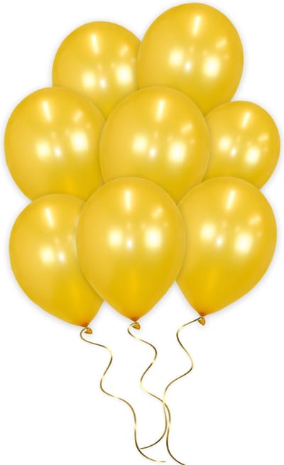 LUQ - Luxe Metallic Gouden Helium Ballonnen - 10 stuks - Verjaardag Versiering - Decoratie - Latex Ballon Metallic Goud