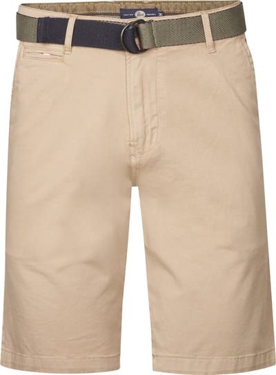 Petrol Industries - Heren Chino Short met Riem Breezeview - Bruin - Maat M