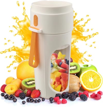 Blender - Draagbare Blender - Portable Blender - Blender Smoothie - 450 Ml -Bpa-Vrije - Draagbare Fles Met 12 Messen - Oplaadbare - Compact En Gemakkelijk Schoon Te Maken - Voor Smoothies, Shakes & Milkshakes