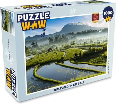 Puzzel Rijstvelden op Bali - Legpuzzel - Puzzel 1000 stukjes volwassenen