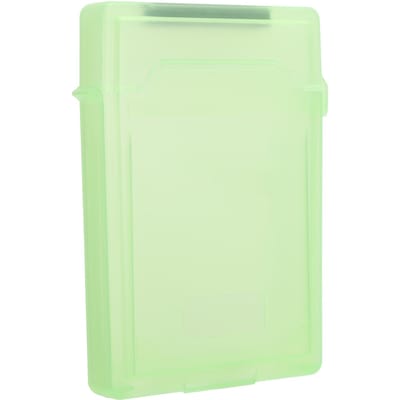 Boîte de Rangement pour Disque Dur 2,5 pouces Matériau ABS Boîtier de Protection Anti-Poussière et Antistatique pour HDD SSD(vert ) vert