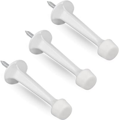 Deurstop - Deurstopper - Muren Beschermen - Zachte Rubberen Punt - 3 stuks - Wit