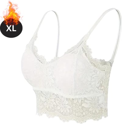 Bovista BH Zonder Beugel - Zonder Bandjes - Push-up Bh's - Comfort Beha - Comfortabel - Sterk - Wit - Maat XL
