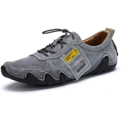 Herenschoenen Lage Top Heren Casual Schoenen Echt Leer Herenschoenen Grote Maat Schoenen 46 gray
