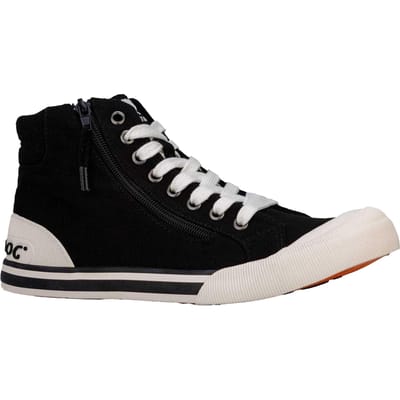 Rocket Dog Dames/Dames Jazzin Hi Canvas High Top Trainers (Zwart)
