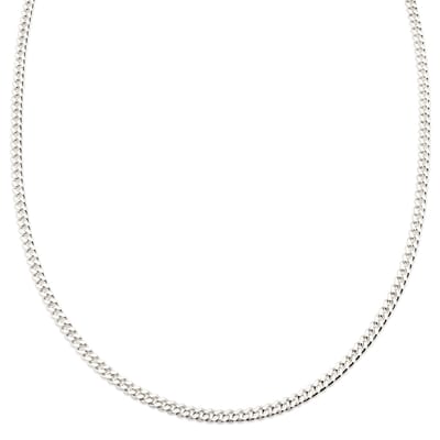Argentia | Ketting met 4 mm gourmetschakels van ongecoat ruw 925 sterling zilver