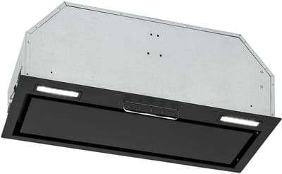 Klarstein afzuigkap, afzuigkap met afvoerkanaal en aluminium filter, vaatwasmachinebestendig, stille afzuigkap voor afvoerkanaal, 380 m³/h luchtstroom, wandafzuigkap met LED-verlichting, wandafzuigkap