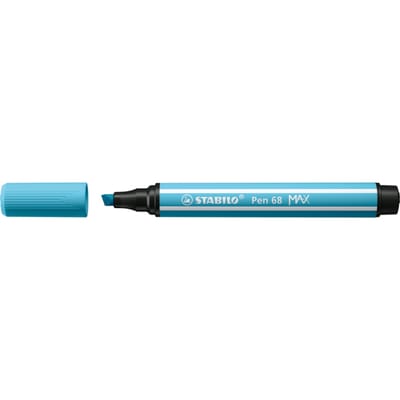 STABILO Pen 68 MAX - Viltstift Met Dikke Beitelpunt - Azuurblauw