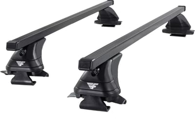 Dakdragers geschikt voor Hyundai Santa Fe vanaf 2024 open dakrailing - Staal Smal - 75kg Laadvermogen - Merk Farad