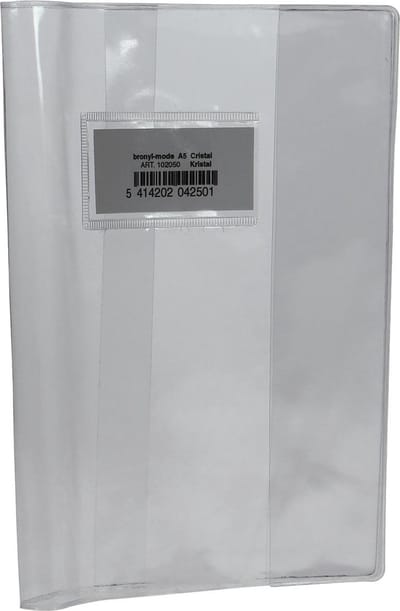 Bronyl schriftomslag ft 16,5 x 21 cm (schrift), kristal 10 stuks