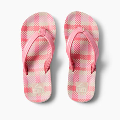 Reef KIDS AHI PINK PLAID Meisjes Slippers - pink plaid