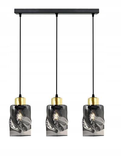 Hanglamp LORD 8-302L LED Zwart/Goud - 3xE27