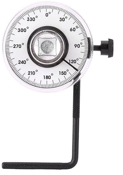 Dailygoods - Torsiemeter - Verstelbare torsiemeter voor auto's - Precisie-instrument - 1/2 inch - Torque angle gauge - Voor het meten van draaikrachte...