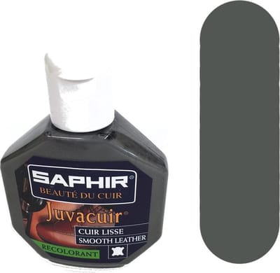 Saphir Juvacuir - 14 Gris grijs - recolorant Cuir Lisse - zacht leer kleur verbeteraar professionele kwaliteit