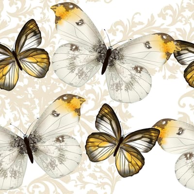 CE - Zelfklevend Behang - 44,5cm x 3m - Beigekleurig - Gouden Motief