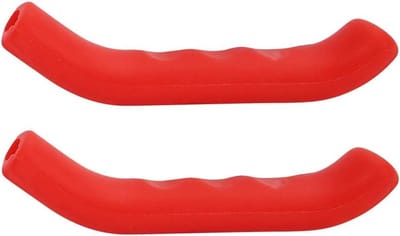 Stuurhoezen Set - Fietshandvatten - Comfortabel Fietsen - Schokabsorberend Ontwerp - 8 x 14 Cm - Rood