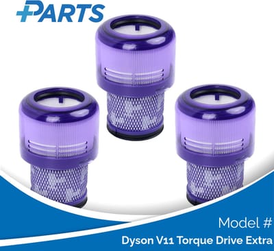 Dyson V11 Torque Drive Extra Filters (3 Stuks, Plus.Parts® alternatief voor 970013-02)