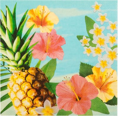 Scoby - Feestservetten - Papieren servetten - Tafelservetten - Party Napkins - Feestdecoratie - 33 cm - Paradise