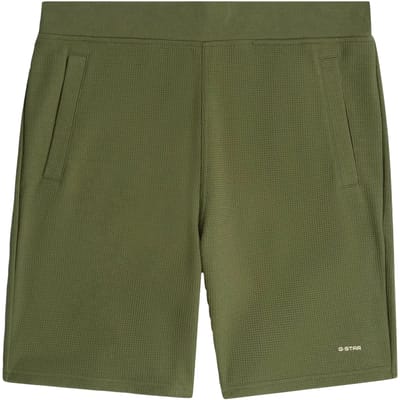 straight fit short met structuurpatroon