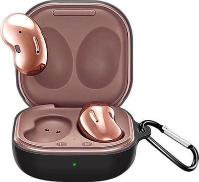 KELERINO. Hoesje geschikt voor Samsung Galaxy Buds Live - Fullcover - Zwart