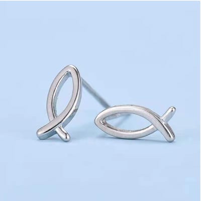 Gading® Oorknopjes zilver meisje dames - Oorknoppen - 4mm - 10mm - visje- zilver 925