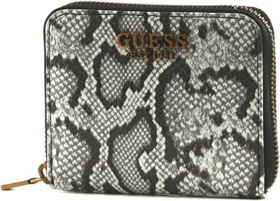 GUESS Portemonnee Laurel SLG Small Zip Around Wallet Natural Veelkleurig