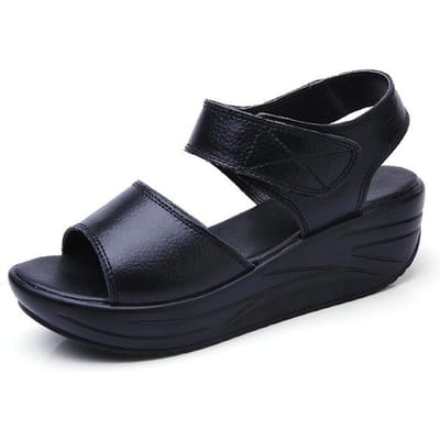 Dames Jelly Schoenen Medisch Meisjessandaal Schokabsorberende Sandalen Zomer Luxe Dames Slippers Choes Tennis 39 zwart