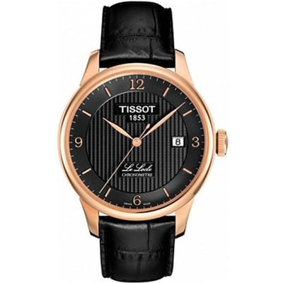 Tissot Le Locle Automatisch Mechanisch Uurwerk Waterdicht Datumweergave Horloge Herenhorloges Zwart Staal Leer T006.408.36.057.00 Black Dial black