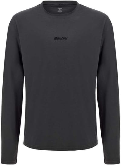 Santini T-shirt Met Lange Mouwen Grijs M
