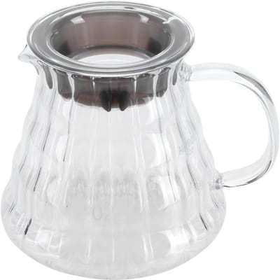 Koffiepot Hoog Borosilicaatglas Koffiezetapparaat Ketel Theepot Benodigdheden voor Thuis Kantoor500ml gray