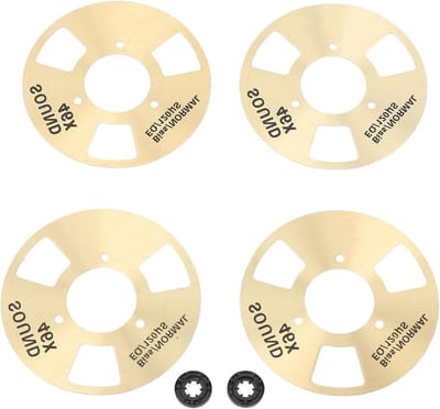 Cassetteband Spoelen - Spoelen Set - Muziek Opnemen - Aluminiumlegering ABS - 40 mm diameter - Zilver