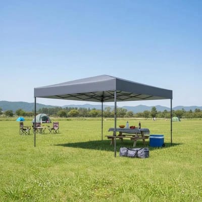 Dailygoods Opvouwbare commerciële event- en kampeertent voor buitengebruik, 365 x 225 cm opklapbare partytent met draagt