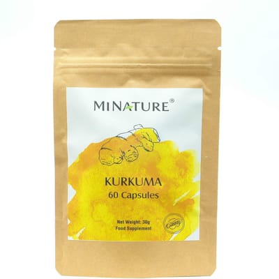 Kurkuma Capsules 60 stuks - 450mg Geelwortel, Turmeric per Vegan Capsule - Curcumine - 100% Plantaardig