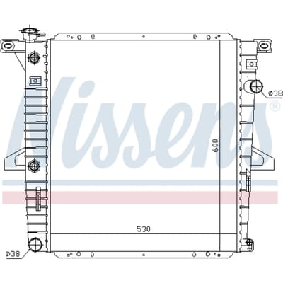 Radiator, motorkoeling NISSENS 69203