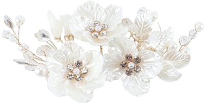 Dailygoods- Bruidshaarspelden Lichtgewicht - Haaraccessoires Bruid - Haaraccessoires Bruiloft - Verstelbaar - Duurzaam - Decoratief Design - Haaraccessoire