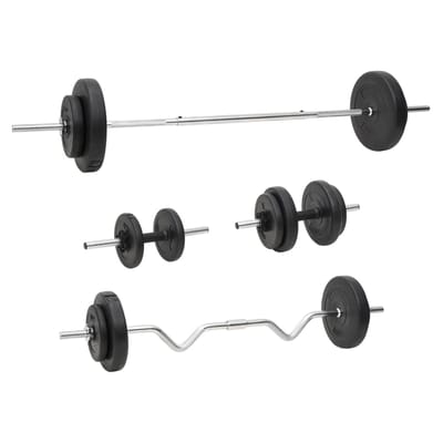 vidaXL Halterset met gewichten 60 kg