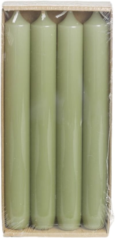 Rustik Lys - Hoogglans - Dinerkaarsen - Eucalyptus - Set van 4  - Ø 2,1  x 19 Centimeter