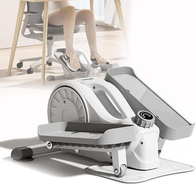 Magnetische Elliptische Trainer - Mini Crosstrainer - Thuis Fitness - 16 Weerstandsniveaus - 49 cm Lengte - Zwart