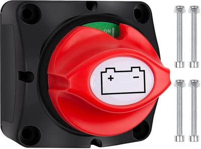 Stroomonderbreker Accu 12 V 24 V 48 V batterijsnijder 1-2-Both-Off, Master Switch accu 275 A batterijschakelaar voor jacht, boot, vrachtwagen, bus, auto, motorfiets
