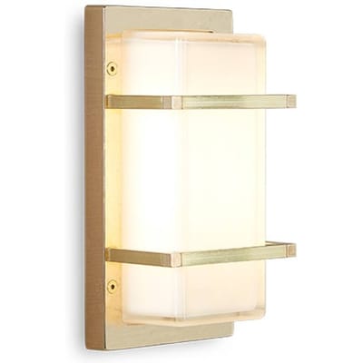 Moretti Luce Buitenwandlamp Ice Cubic 3415, messing natuur