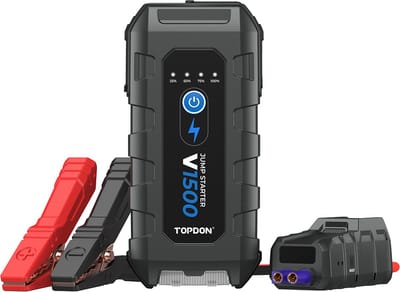 Topdon V1500 Jumpstarter - Accubooster - 2in1 - Powerbank - Ingebouwde zaklamp
